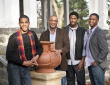 Matthew, Alan, Andrew, and Jason Symonette with Symonette Vessel